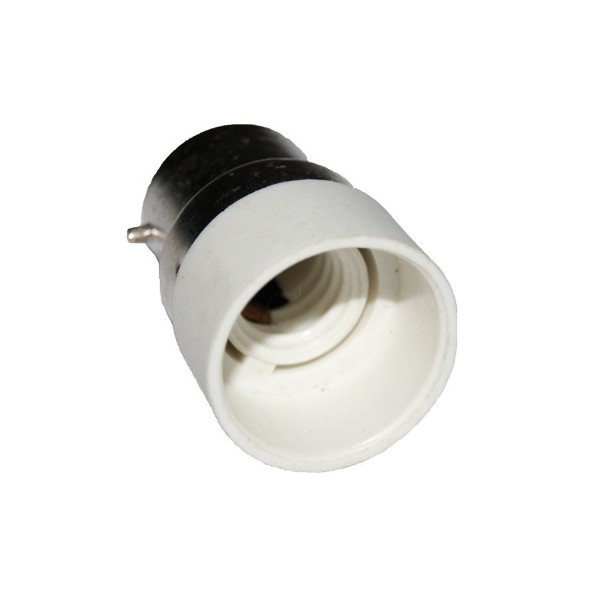 Paquet de 5 convertisseurs de douille dampoule B22 /à E14 Douille de douille B22 Passer au support de lampe adaptateur standard E14