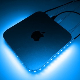 Ruban LED prise USB 3528 - Bleu