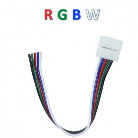 Connecteur ruban RGBW nu vers 5 fils