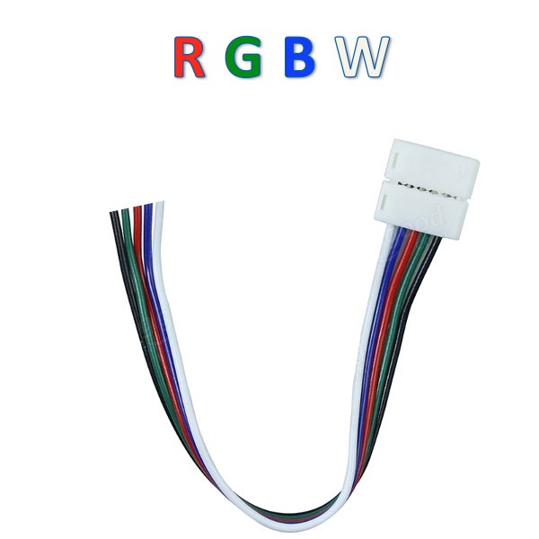 Connecteur ruban nu RGB+blanc variable vers 6 fils