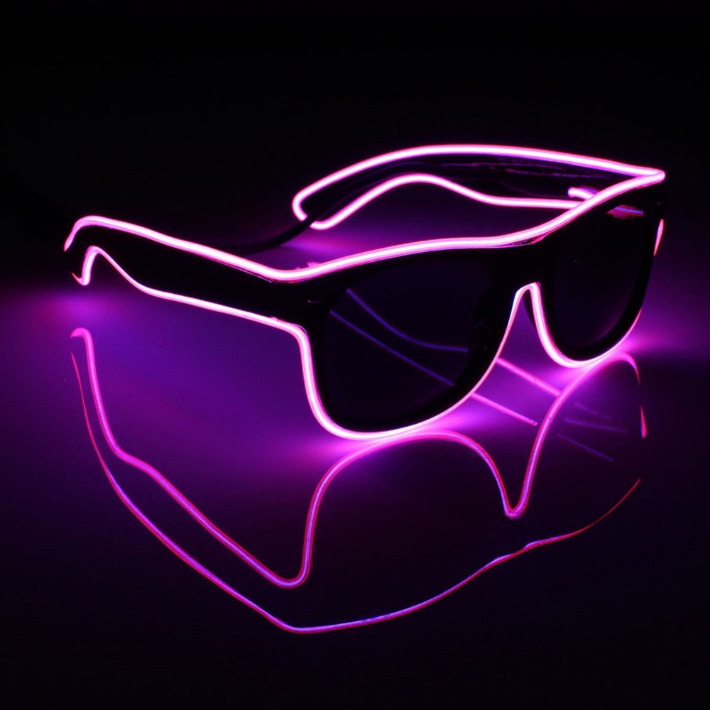 Lunettes fluorescentes Lumineuses 6 heures - ROSE