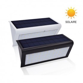 Lampe LED solaire - Boitier noir ou blanc