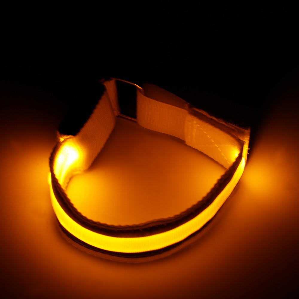 4PCS Brassard Lumineux LED Rechargeable USB, Brassard Reflechissant LED  Running, Bande Clignotant Ajustable Bracelet Lumineux LED de Sécurité pour