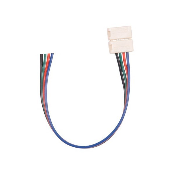 Sonew 20pcs 4 fils de connecteur de câble à broche pour bandes lumineuses à  LED RVB 5050/3528/3014 longueur de 10cm, connecteur de câble, câble de  connecteur de câble à 4 broches 