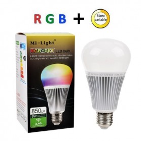 Ampoule LED RGBW + télécommande RF