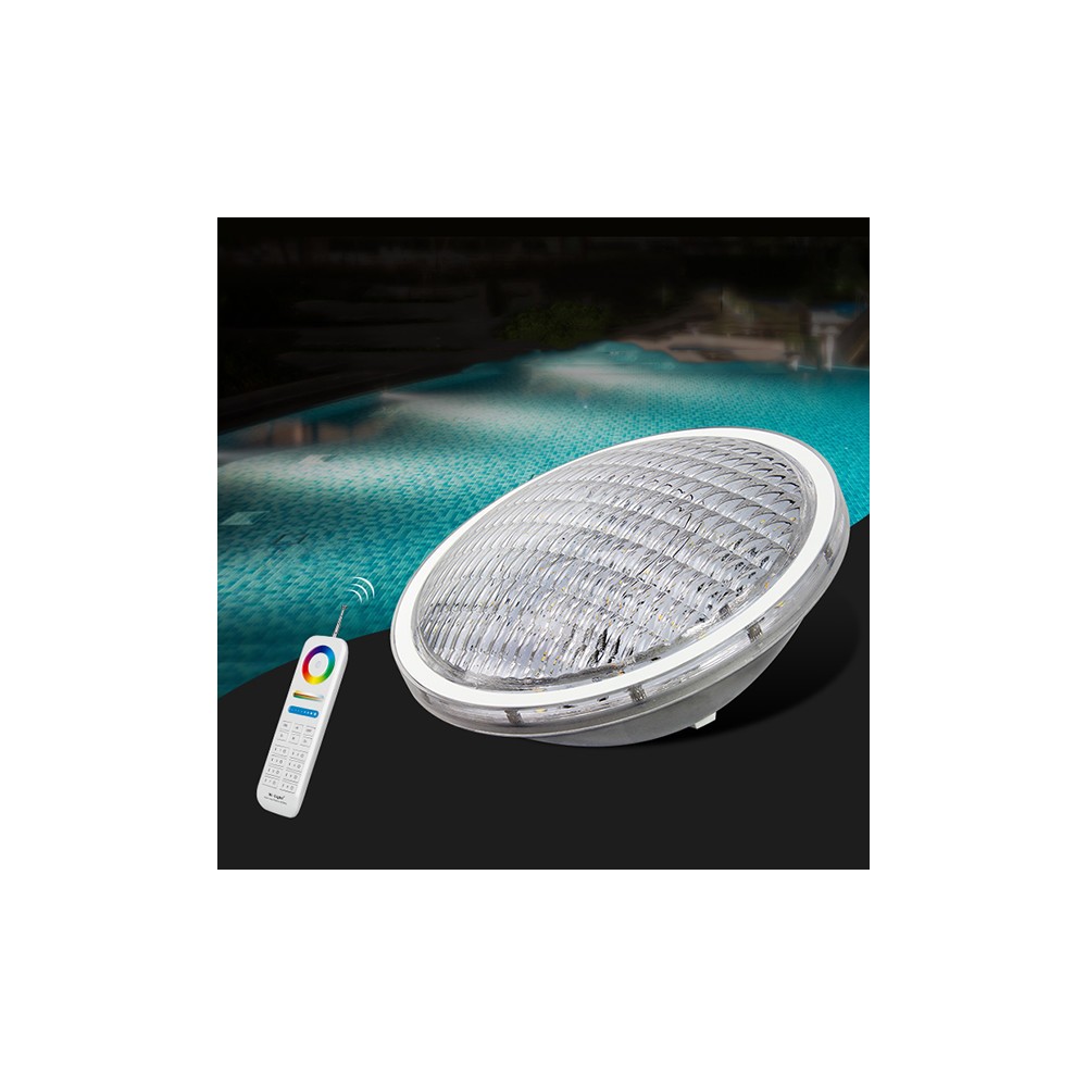 Ampoule LED piscine PAR56 RGB + blanc variable RF 27W 12V
