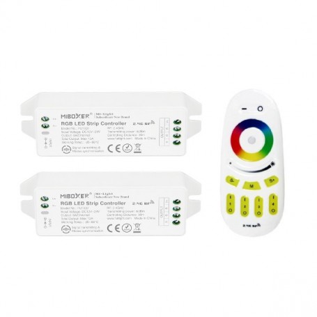 Pack télécommande multizones RGB RF 12/24V