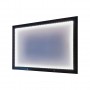 Porte menu LED mural métallique de dimensions 68 cm x 50 cm