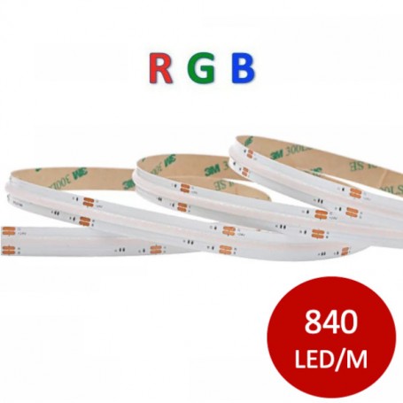 Ruban LED couleur (RGB) - COB - 24V