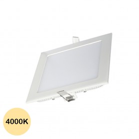 Panneau LED 170x170, 12W, carré encastrable - Blanc naturel 4000K