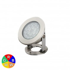 Projecteur submersible IP68 LED 9W RGB + blanc variable RF