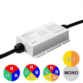 Contrôleur multizones RGB + blanc variable 12A 12/24V étanche